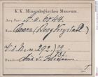 Etiketten zu Quarz (Bergkristall) (NHMW-MIN-Aa6044)